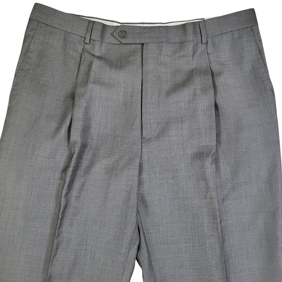 Hart Schaffner Marx Worsted Wool Pants Men's Size 38 Unhemmed NWT $175 - Picture 6 of 12